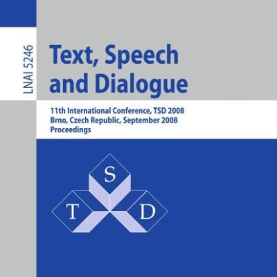Text Speech And Dialogue (Pb 2008)