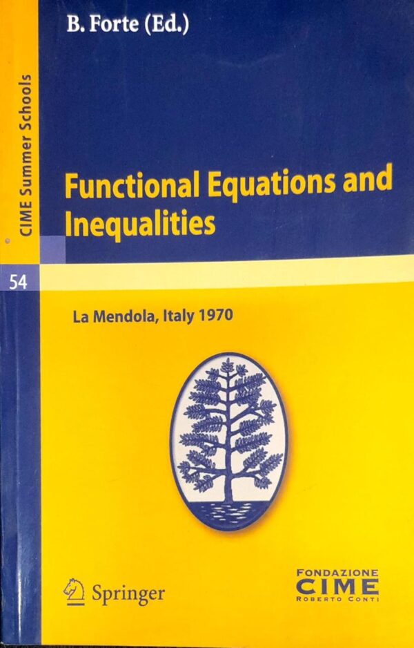 FUNCTIONAL EQUATIONS AND INEQUALITIES