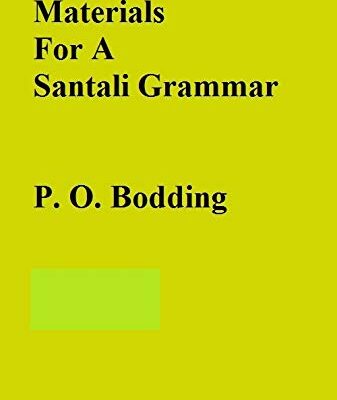 Materials For A Santali Grammar