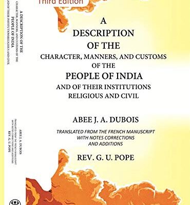 Description of the Character, Manners and Customs of the People of India