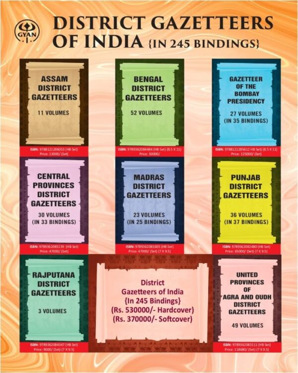 District Gazetteers of India (In 245 Bindings) In 245 Bindings
