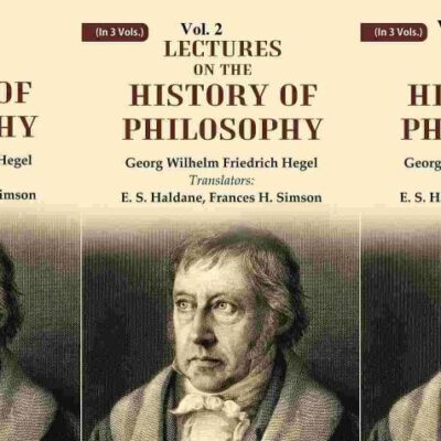 Lectures on the history of philosophy In 3 Vol.s (Set)