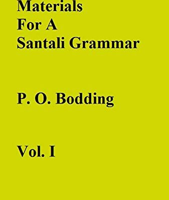 Materials For A Santali Grammar