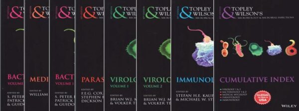 TOPLEY AND WILSONS MICROBIOLOGY AND MICROBIAL INFECTIONS 8 VOL SET 10ED (HB 2026)