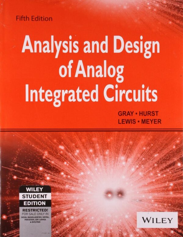 Analysis and Design of Analog Integrated Circuits, 5ed, ISV | IM