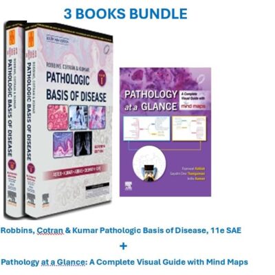 Robbins, Cotran & Kumar Pathologic Basis of Disease, 11e-SAE + Pathology at a Glance: A Complete Visual Guide with Mind Maps