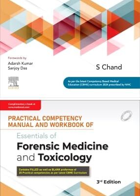 ESSENTIALS OF FORENSTIC MEDICINE AND TOXICOLOGY WITH PRACTICAL COMPETENCY OF MANUAL AND WORKBOOK 3ED (PB 2025)