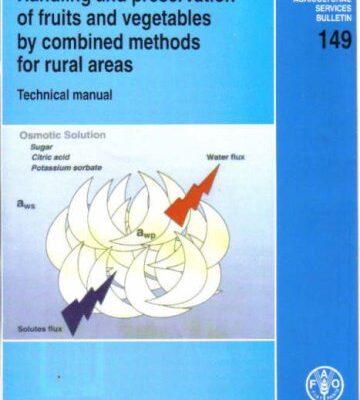 Handling and Preservation of Fruits and Vegetables by Combined Methods for Rural Areas: Technical Manual (FAO Agricultural Services Bulletin 149) (Reprint)