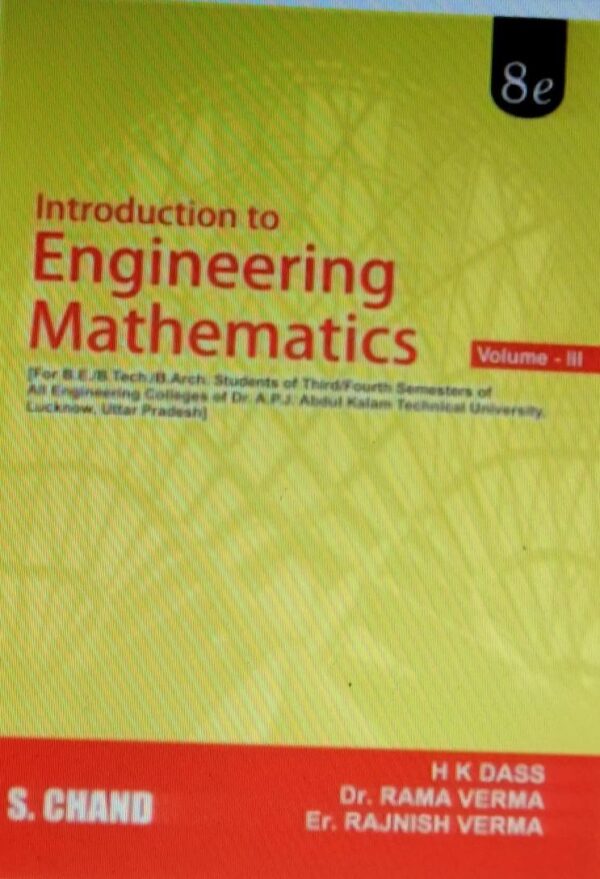 Introduction To Engineering Mathematics - Volume III (For APJAKTU, Lucknow)