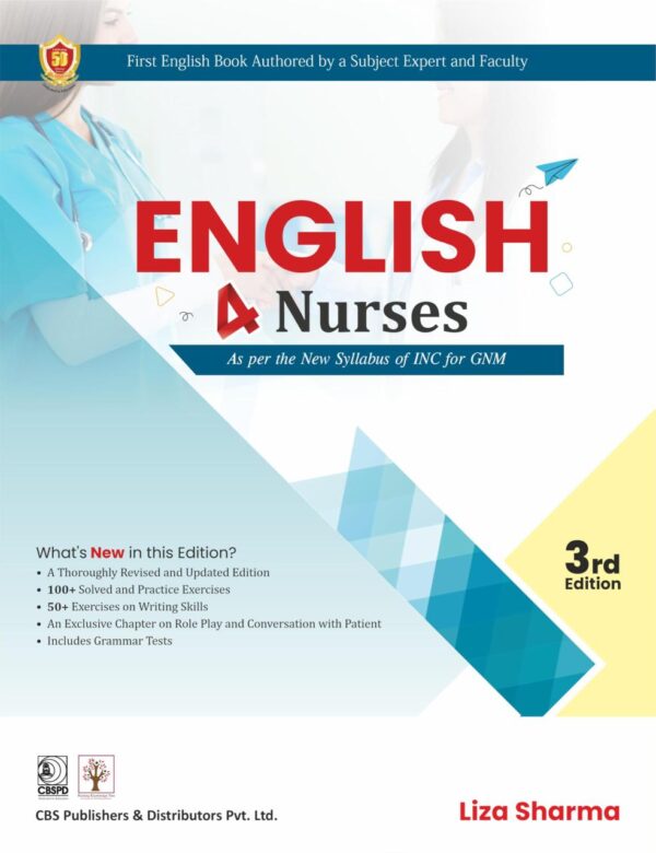 English 4 Nurses (As per the syllabus of INC for GNM), 3rd ed (PB 2025)