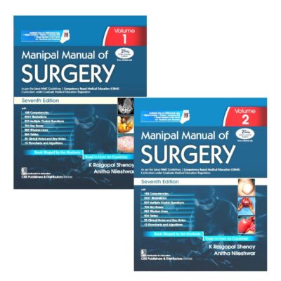 Manipal Manual Of Surgery 7Ed 2 Vol Set (Pb 2025) (Cbme Edition)