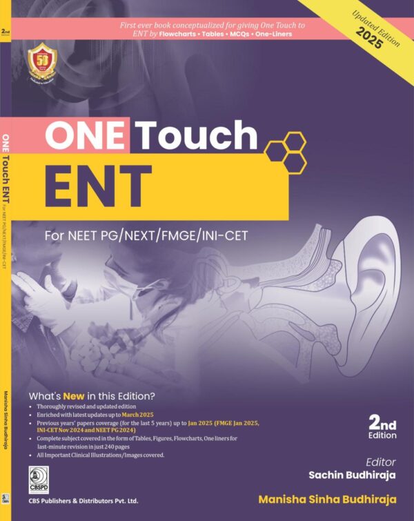 ONE TOUCH ENT FOR NEET PG/NEXT/FMGE/INI CET UNDERGRADUATES (PB 2025)