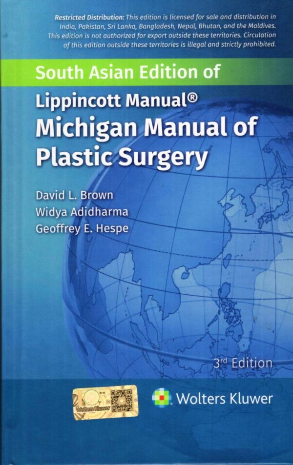LIPPINCOTT MANUAL MICHIGAN MANUAL OF PLASTIC SURGERY 3ED (SAE) (HB 2025)