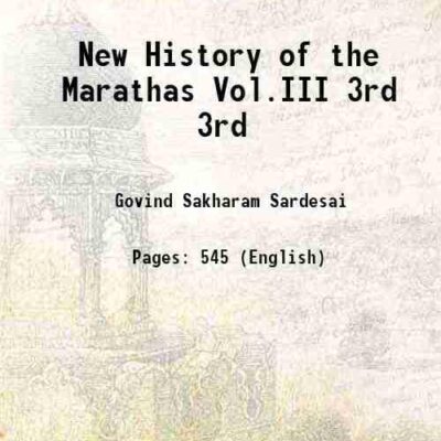 A History of the Marattas 3 [Hardcover]