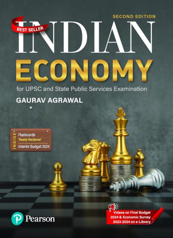 Indian Economy for UPSC - Prelims & Mains and State Civil Services Examination, 2nd Edition by Pearson | Includes current affairs & static questions | Monetary Policy - Pearson