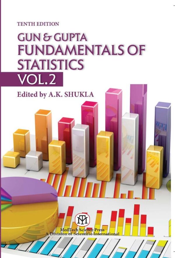 Gun & Gupta Fundamentals of Statistics Volume II textbook cover - 542 pages statistics methods