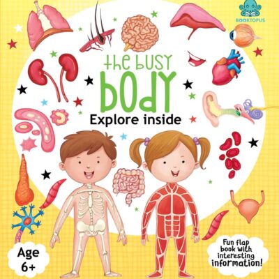 Booktopus Lift-the-Flap Learning Book - Inside Our Body Knowledge Book for Kids - Interactive Learning Books 6+ Years - Educational Story Book