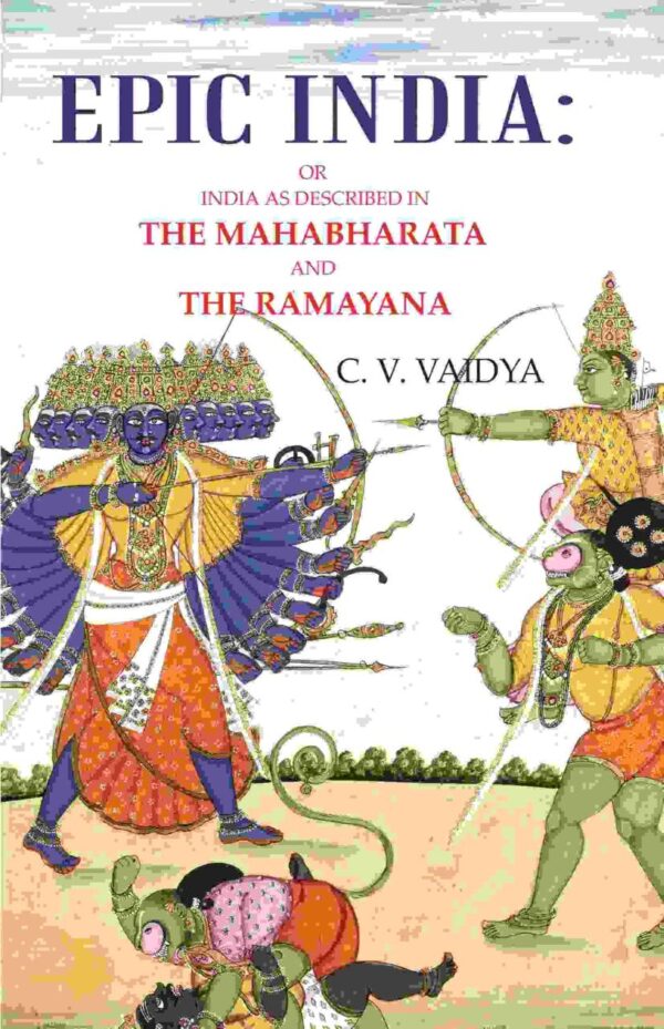 Epic India book cover - Mahabharata and Ramayana geographical descriptions, 532-page guide to ancient India