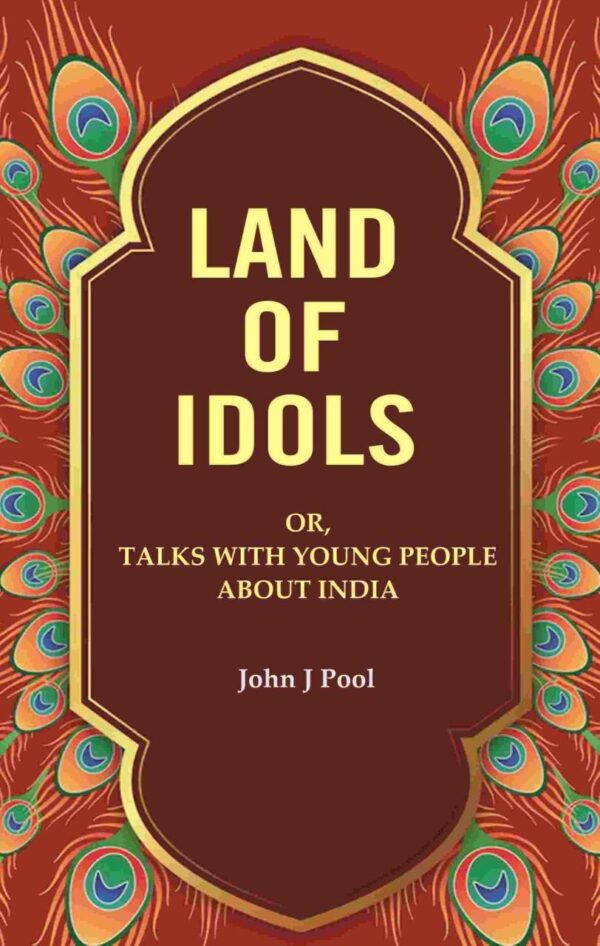 Land of Idols: Talks with Young People About India hardcover book cover featuring Indian cultural motifs and heritage imagery