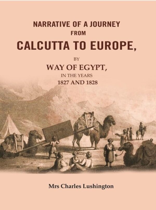 Narrative of a Journey from Calcutta to Europe hardcover book cover - classic 19th century travel narrative 1827