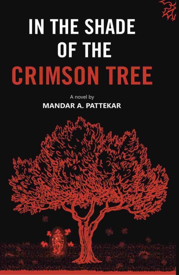 In the Shade of the Crimson Tree hardcover book cover - English language fiction for readers age 12+