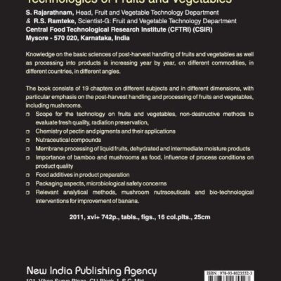 Advances in Preservation and Processing Technologies of Fruits and Vegetables