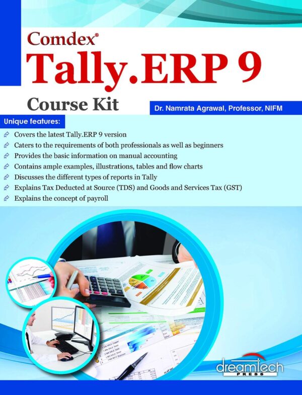 Comdex Tally.ERP 9 Course Kit book cover Dreamtech Press accounting software tutorial
