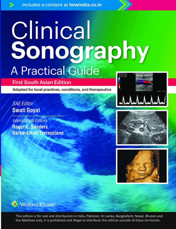 Clinical Sonography A Practical Guide South Asian Edition medical textbook cover