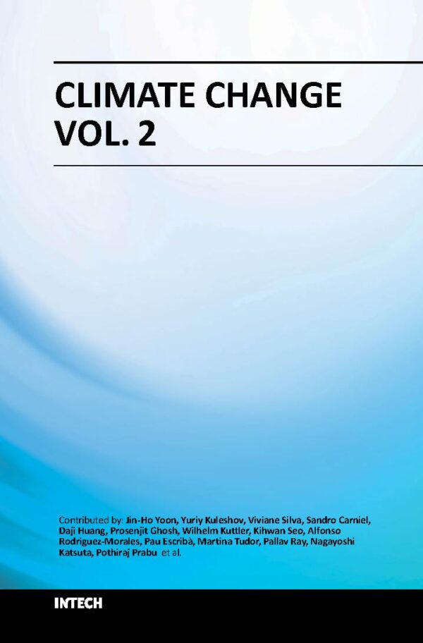 Climate Change Vol. 2 academic book by InTech publisher cover