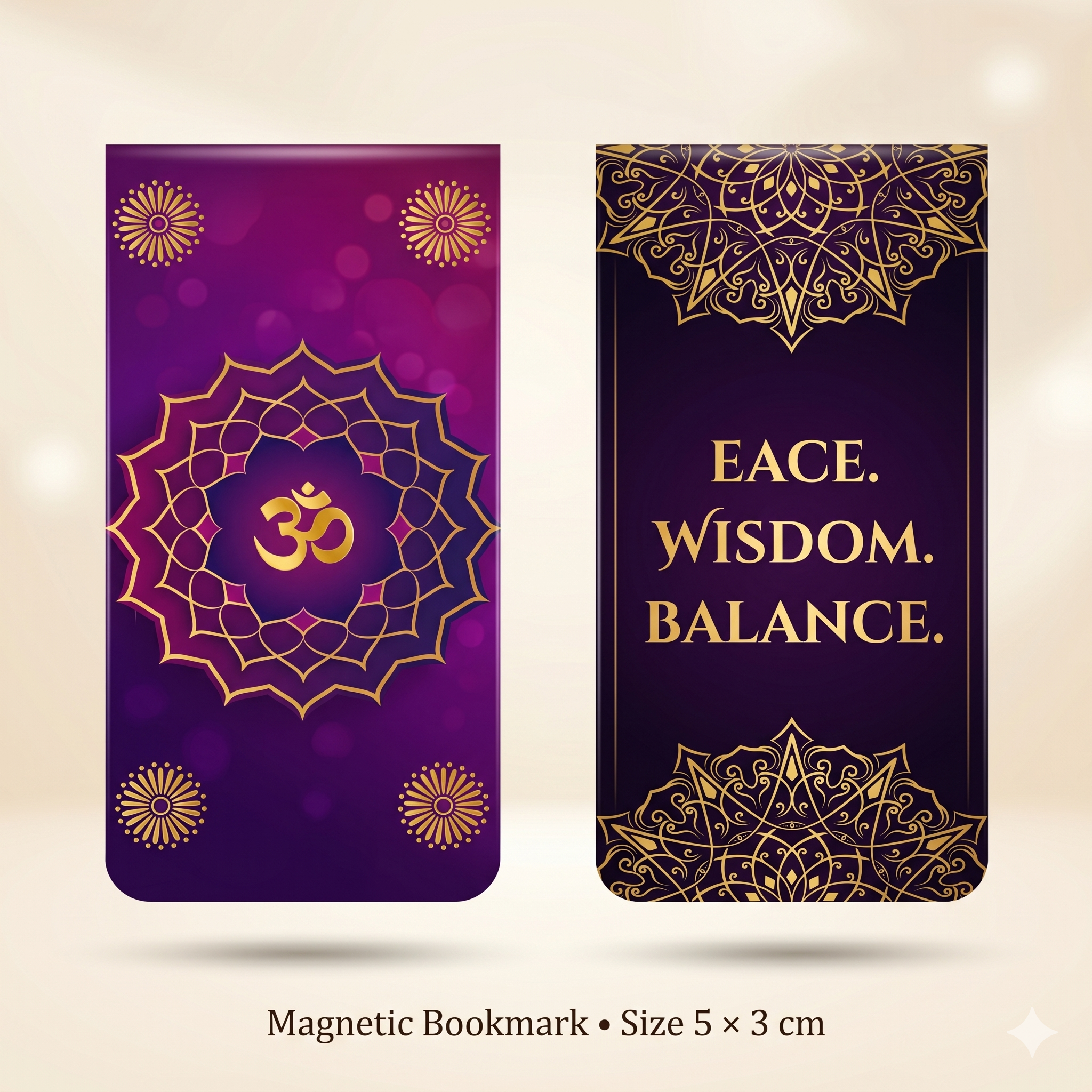Divine Magnetic Bookmark Set of 6 – Krishna, Shiva, Hanuman | Premium Folded Magnetic Clips - Image 3
