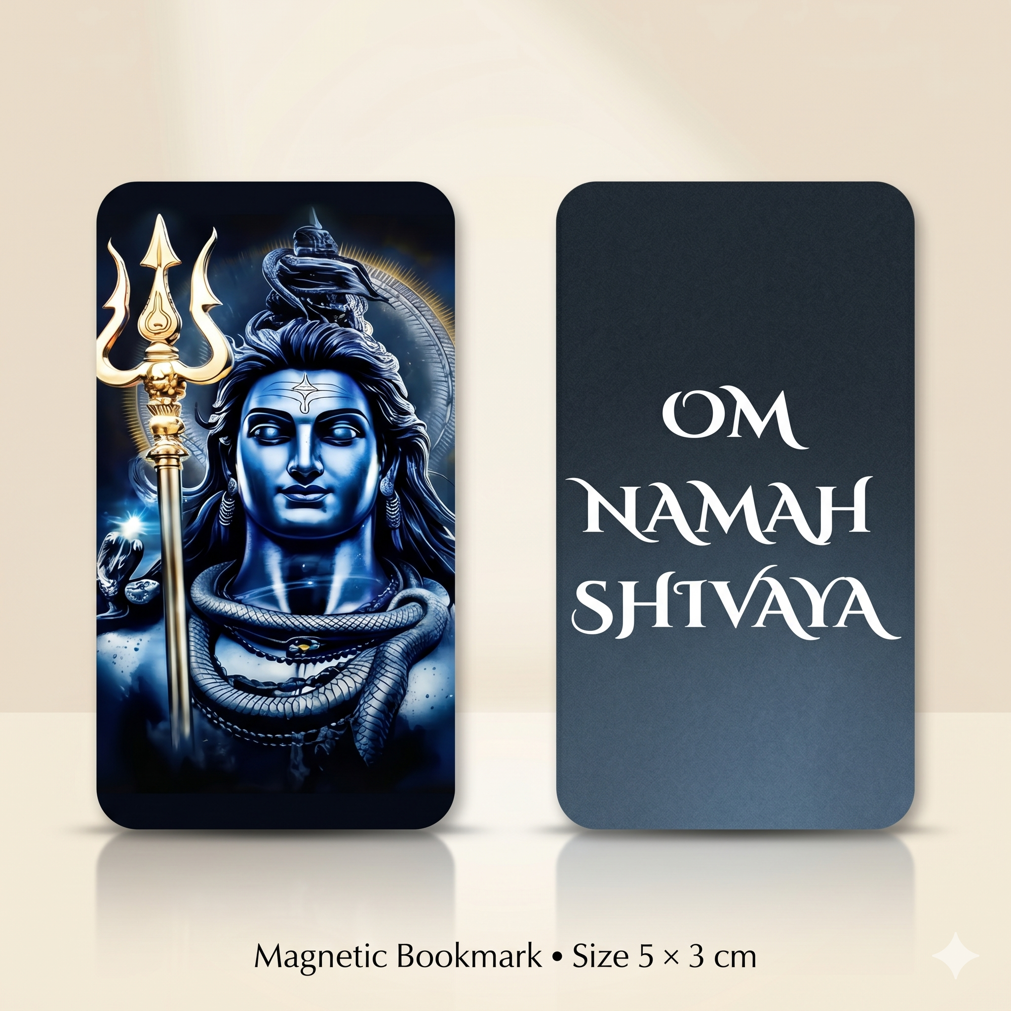 Divine Magnetic Bookmark Set of 6 – Krishna, Shiva, Hanuman | Premium Folded Magnetic Clips - Image 5