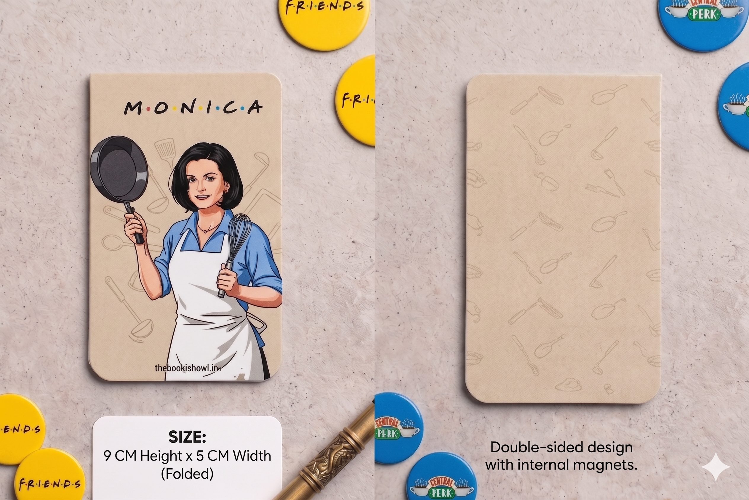 Friends-Inspired Magnetic Bookmark Set of 6 | Rachel, Monica, Joey & More - Image 5