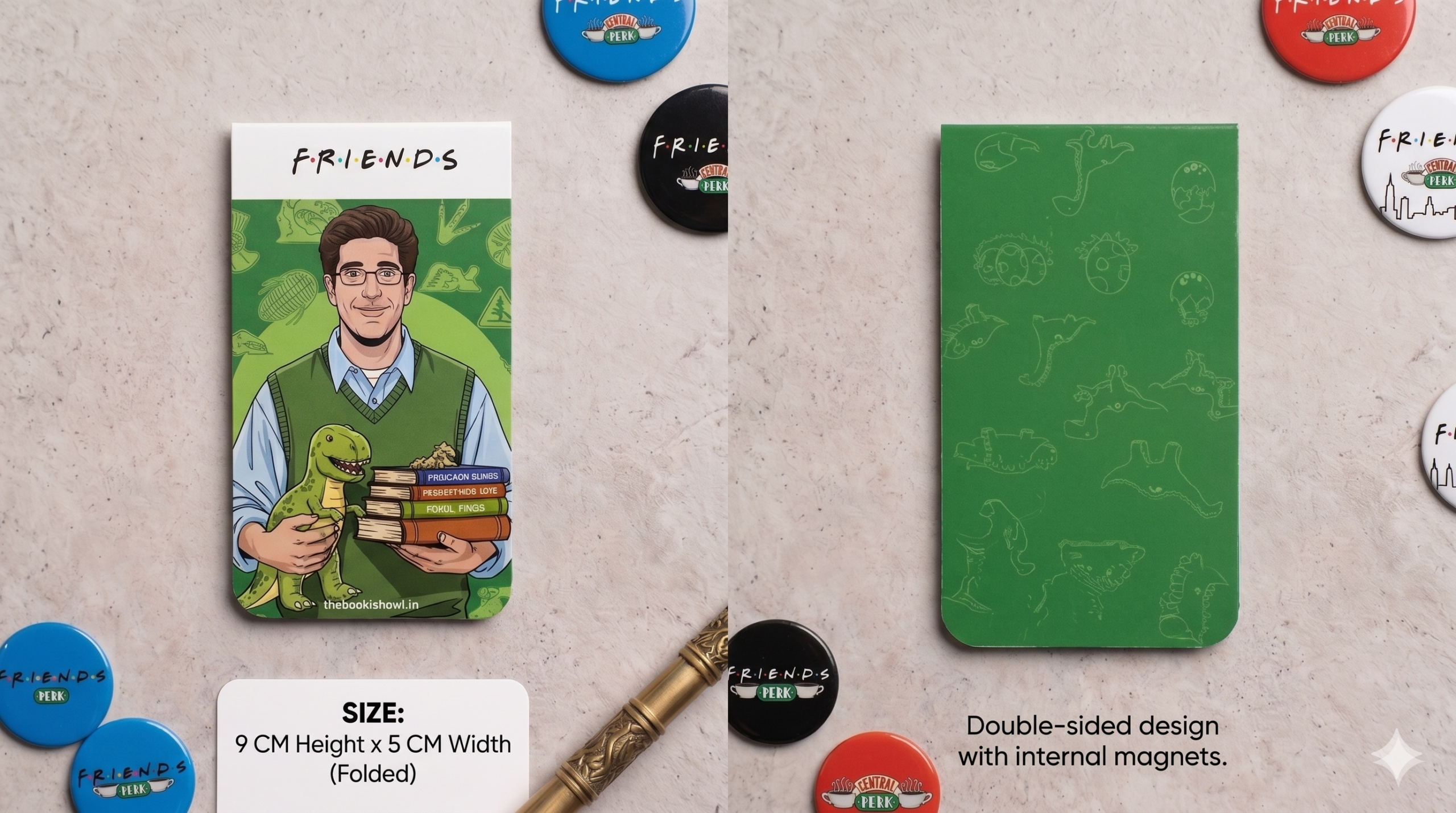 Friends-Inspired Magnetic Bookmark Set of 6 | Rachel, Monica, Joey & More - Image 6