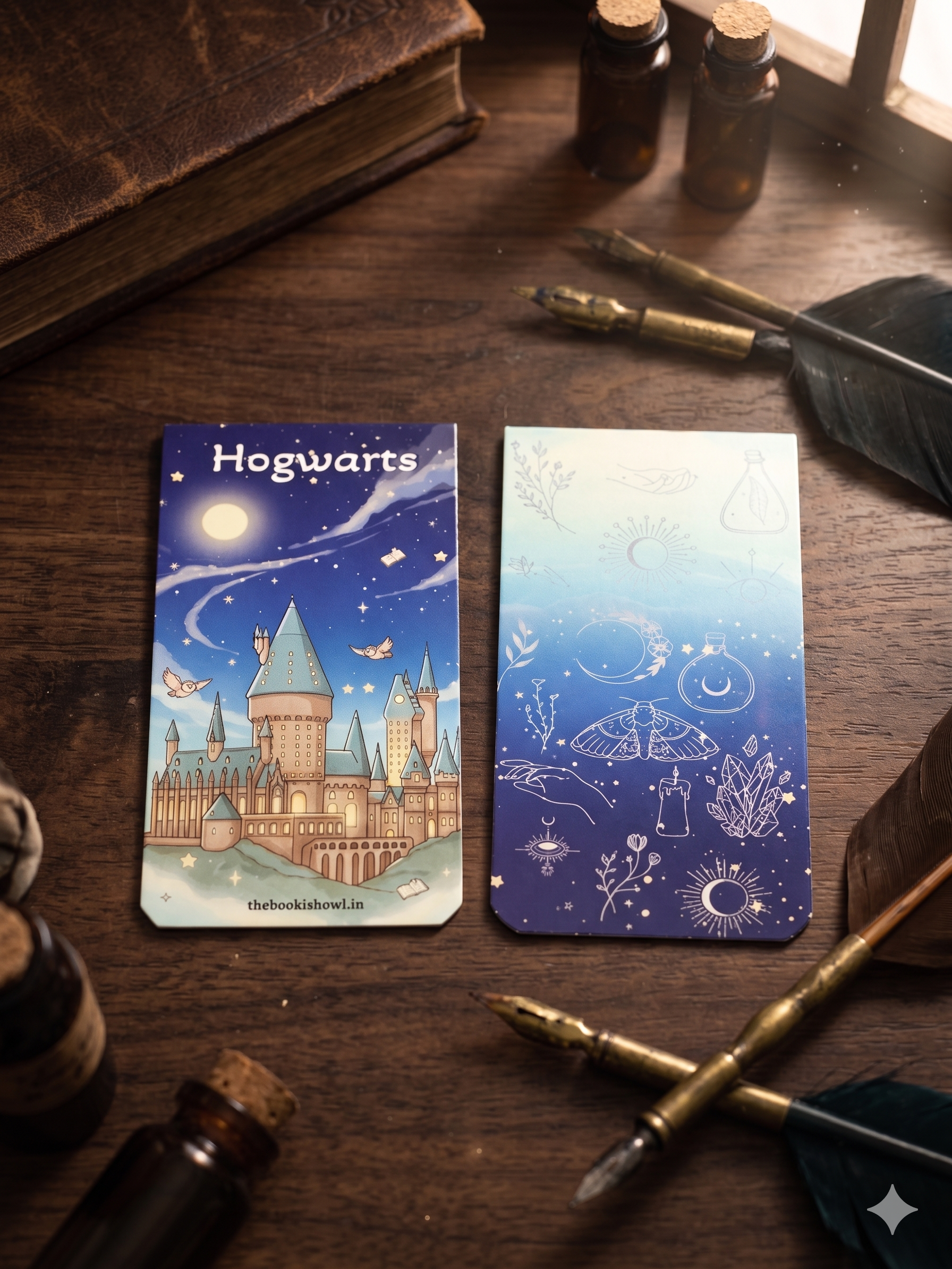 Wizard World Magnetic Bookmark Set of 6 – Harry, Hermione, Ron & Hogwarts | Premium Page Clips - Image 3
