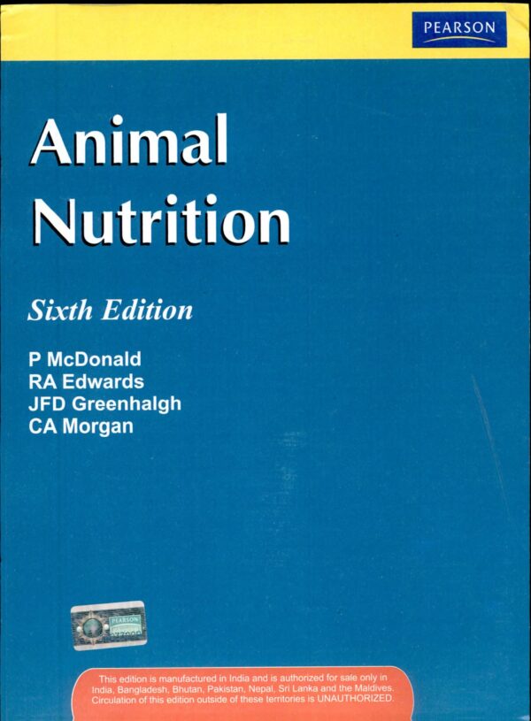 ANIMAL NUTRITION, 6TH EDN - Buy Online India