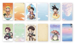 Anime-Inspired Magnetic Bookmark Set