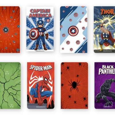 Marvel-Style Superhero Magnetic Bookmark Set | Comic Page Clips