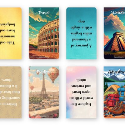 Wanderlust Magnetic Bookmark Set | Travel, Explore & Adventure