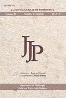 Jadavpur Journal of Philosophy (Vol. 23, no. 1)