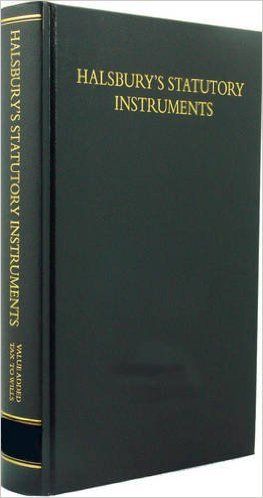 HALSBURYS STATUTORY INSTRUMENTS VOLUME 2(2)