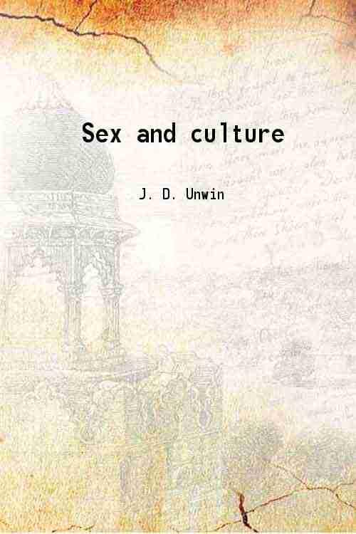 Sex and culture [Hardcover]