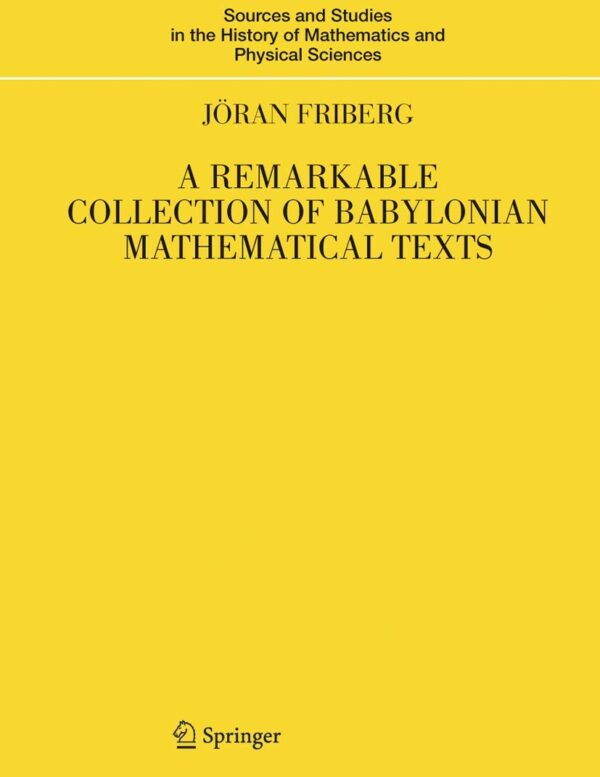 REMARKABLE COLLECTION OF BABYLONIAN MATHEMATICAL TEXTS