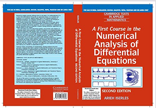 FIRST COURSE IN THE NUMERICAL ANALYSIS OF DIFFERENTIAL EQUATIONS SOUTH ASIAN EDITION