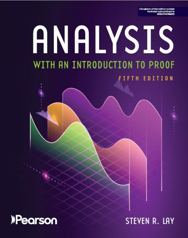 Pearson Analysis with an Introduction to Proof, 5e