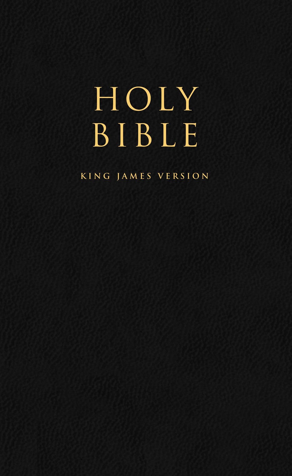 THE HOLY BIBLE: KING JAMES VERSION BLACK LEATHERETTE EDITION