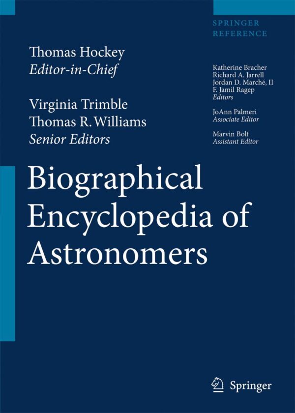 BIOGRAPHICAL ENCYCLOPEDIA OF ASTRONOMERS 2 VOL. SET