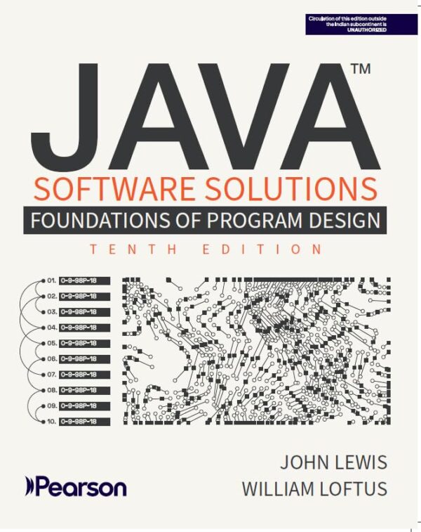Pearson Java Software Solutions, Foundations of Program Design, 10e