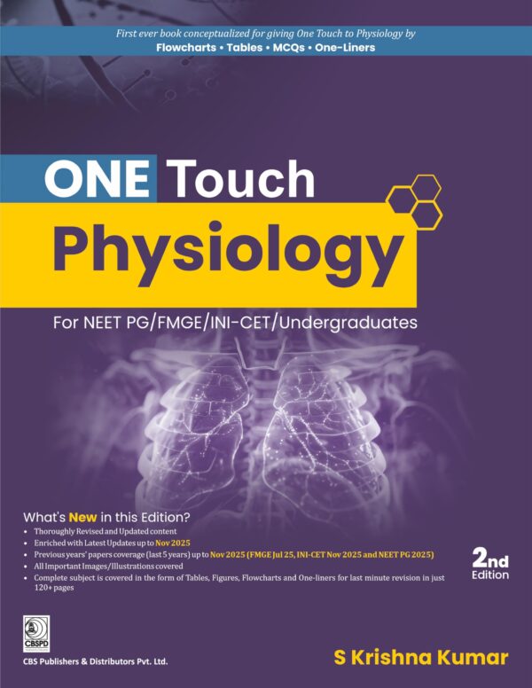 ONE TOUCH PHYSIOLOGY FOR NEET PG/FMGE/INI -CET/UNDERGRADUATES (PB 2026)