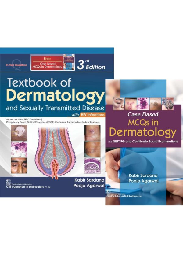 Textbook of Dermatology and Sexually Transmitted Disease with HIV Infections | Free Case Based MCQs in Dermatology (PB 2026)