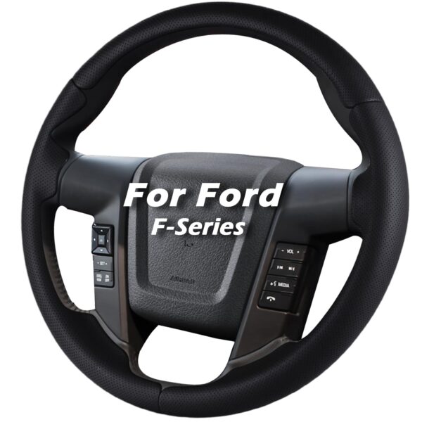 Steering Wheel Cover for Ford F150 2009-2014/Ford Expedition 2015-2017 Custom-fit Car Steering Wheel Cover for Ford Steering Wheel Protector